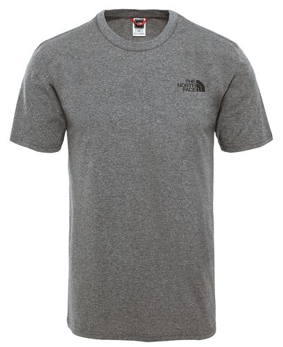 The North Face M Simple Dome - T-skjorte - Grey Heather (0A2TX5JBV1)