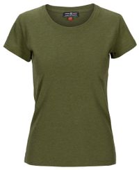 Amundsen Summer Wool Womens - T-skjorte - Olive (WTS56.0.450)