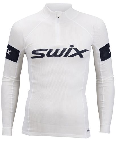 Swix RaceX Warm bodyw Halfzip M - Trøye - Snow White (40492-00025)
