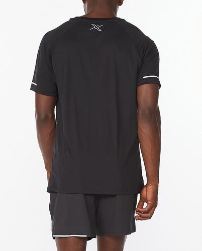 2XU Aero Tee - T-skjorte - Black/ Silver Reflective (MR6557a-BL)