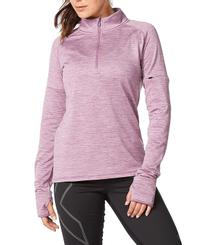 2XU Ignition 1/4 Zip Wmn - Trøye - Orchid Mist/Orchid Reflective