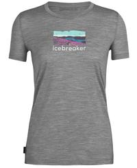 Icebreaker W Tech Lite II SS Tee Tra - T-skjorte - Metro Hthr
