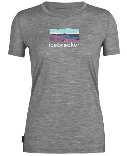 Icebreaker W Tech Lite II SS Tee Tra - T-skjorte - Metro Hthr (IB0A56DR0161)