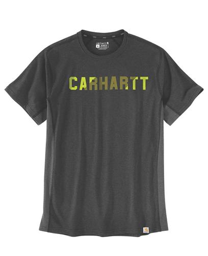 Carhartt Force Flex Block Logos - T-Skjorte - Carbon Heather (105203CRH)