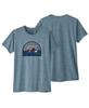 Patagonia W's Cap Cool Daily Graphic - T-skjorte - Boardie Badge: Light Plume Grey X-Dye (P45250-BOP)