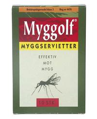 Myggolf Myggserviett 10pk - Insektmiddel