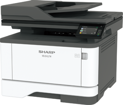 SHARP MX-B427W, 40ppm Zwart-wit A4 MFP met DSPF orginelen invoer (bedrag incl. Recupel bijdrage) (MXB427WEU)