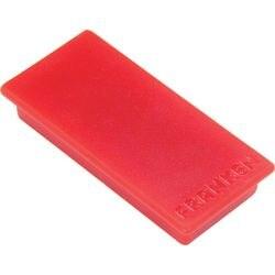 Franken Rechthoekige magneten HM235001 Rood 5 x 2,3 cm 10 stuks (HM2350 01)