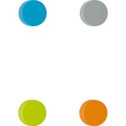 Maul Nedymium Rond Whiteboard-magneten Kleurenassortiment 1.5 kg draagkracht 14.6 mm 8 Stuks (6166499)