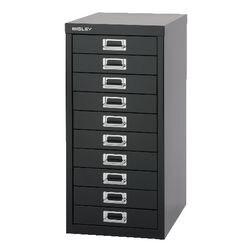 Bisley meerladenkast 10 lades zwart 279 x 408 x 670 mm (L2910S633OLD)