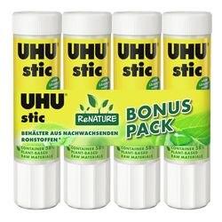 UHU Lijmstift ReNATURE 21 g Transparant 48200 4 Stuks à 21 g (48200)