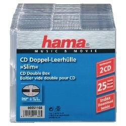 HAMA CD/ DVD-doosje slim 25 stuks (51168)