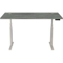 FELLOWES Cambio Elektrisch Hoogteverstelbaar Zit-sta-bureau Rechthoekig Eiken T-Voet 1.699 (B) x 649 (D) x 1.305 (H) mm MDF (Medium-density fibreboard),  PVC (Polyvinylchloride),  Staal (9771601)