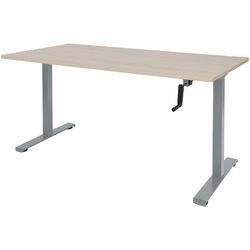Schaffenburg Dextro Slinger Zit-sta-bureau Rechthoekig Eiken T-Voet 1.400 (B) x 800 (D) x 705 (H) mm Melamine (DEX-148-HVS-LERA-M25)