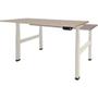 Schaffenburg Zit-sta-bureau Dextro Plus desk 180x80 robson oak 25mm-wit