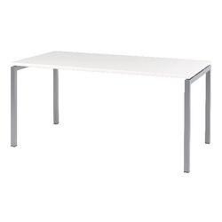 Bisley Quattro Basic Bureau Wit 1.600 (B) x 800 (D) x 740 (H) mm Melamine, Staal (QBV80160MW855)
