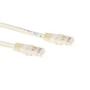 ACT Ivoorkleur 0,5 M U/UTP CAT6 Patchkabel met RJ45 Connectoren