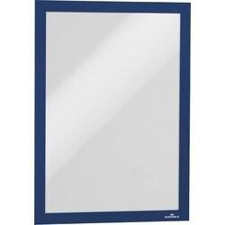 Durable DURAFRAME A4 Displayframe Zelfklevend,  Magnetisch Blauw Harde PVC 487207 23,4 (B) x 0,6 (D) x 32,6 (H) cm 2 Stuks (487207)