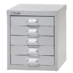 Bisley Meerladenkast 5-laden 5 Lades Grijs 279 x 408 x 330 mm (L125645)