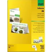 SIGEL DP671 Wenskaarten A6 185 g/m² 10,5 x 14,8 cm Wit 50 Stuks