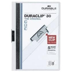 Durable Klemmap Duraclip 30 A4 Wit PVC, Staal 3 mm rug 22 x 0,3 x 31 cm (220002)