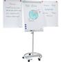 Franken Mobiele flipchart Kunststof, metaal Grijs, wit