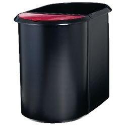 Helit Prullenbak 29 l Rood, zwart Duo systeem (H6103992)