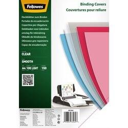 FELLOWES Inbindkaft PET (Polyetheentereftalaat) 150 micron Transparant Pak van 100 stuks (5384501)