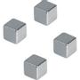 Franken Neodymium Vierkant Magneten Zilver 3 kg draagkracht 10 mm 4 Stuks