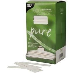 Papstar Tandenstoker Hout Bruin 1000 Stuks (16701)