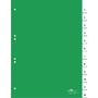 Durable 1 tot 12 Numerieke tabbladen A4 Groen 12 tabs PVC (Polyvinylchloride) 6 Gaten 6210