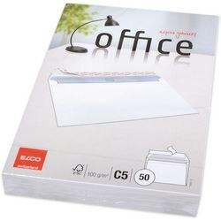 Elco Office Enveloppen Zonder Venster C5 229 (B) x 162 (H) mm Kleefstrip Wit 100 g/m² 50 Stuks (74491.12)