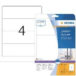 HERMA Ordnerrugetiketten 5095 Wit 25 Vellen à 4 Etiketten 6,1 x 19,2 cm (5095)
