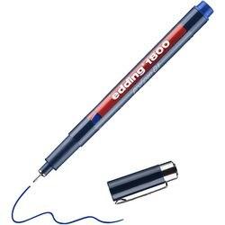 EDDING 1800 Fineliner Extra Fijn Ronde punt - 0,25 mm Blauw Navulbaar Waterbestendig (4-180001003)