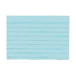 Herlitz 10836203 Indexkaarten Blauw A6 Gelinieerd Karton 14,8 x 10,5 cm 100 Stuks (10836203)