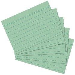 Herlitz 1150655 Indexkaarten Groen A6 Gelinieerd Karton 14,8 x 10,5 cm 100 Stuks (1150655)