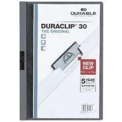 Durable Klemmap Duraclip A4 Antraciet Polyvinyl Chloride (PVC) 22 x 0,3 x 31 cm (220057)