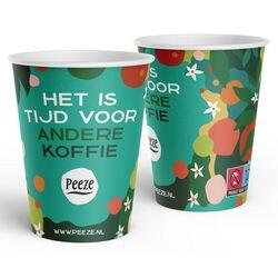 Peeze Take Away Wegwerpbekers Karton 227,3 ml Kleurenassortiment 1000 Stuks (55030)