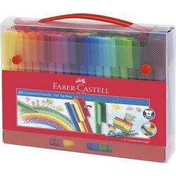 FABER-CASTELL Connector Viltstift - Medium Kleurenassortiment 1555 60 Stuks (155560)