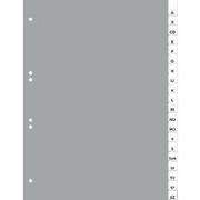 Durable A - Z Alfabetische tabbladen A4 Grijs 20 tabs PP (Polypropeen) 11 Gaten 6401