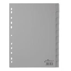 Durable 1 tot 10 Numerieke tabbladen A4 Grijs 10 tabs PP (Polypropeen) 11 Gaten 6441 (644110)