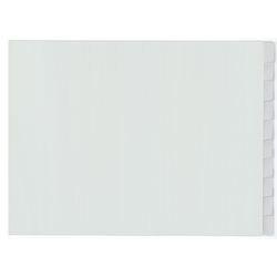 Kangaro Blanco tabbladen A3 liggend Grijs 10 tabs PP (Polypropeen) 4 Gaten G3D10FB (G3D10F-B)