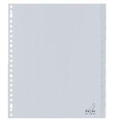Kangaro Blanco Blanco tabbladen A4+ Grijs 10 tabs PP (Polypropeen) 23 Gaten G410FM-B (G410FM-B)