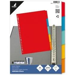 Kangaro Blanco Tabbladen A4 Kleurenassortiment 5 tabs 180 g/m² Karton 23 Gaten PE405M (PE405M)