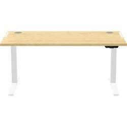 FELLOWES Levado Zit-sta-bureau Rechthoekig Ahorn T-Voet 1.829 (B) x 698 (D) x 1.257 (H) mm MDF (Medium-density fibreboard),  PVC (Polyvinylchloride),  Staal (9768301)