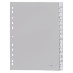 Durable A - Z Alfabetische tabbladen A4 Grijs 15 tabs PP (Polypropeen) 11 Gaten 6442 (644210)