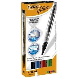 BIC Velleda Liquid Ink Pocket Whiteboard-marker Kleurenassortiment Extra breed Ronde punt 2,2 mm 4 Stuks (902094)