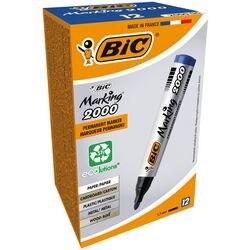 BIC Marking 2000 Permanentmarker 51% Gerecycled Medium Ronde punt 2 - 1,7 mm Blauw 12 Stuks (8209143)