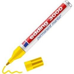 EDDING 3000 Permanentmarker 100% Gerecycled Medium Ronde punt 1,5 - 3 mm Geel Navulbaar Waterbestendig (35005)