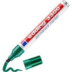 EDDING 3300 Permanentmarker 100% Gerecycled Breed Beitelpunt 1 - 5 mm Groen Navulbaar Waterbestendig (4-3300004)